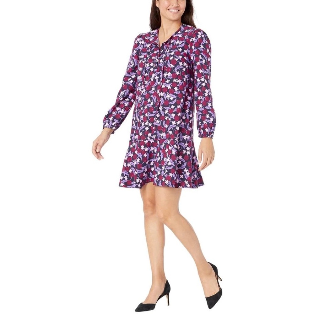 NWT Draper James XL Rosanne Shift Dress in Plum Floral